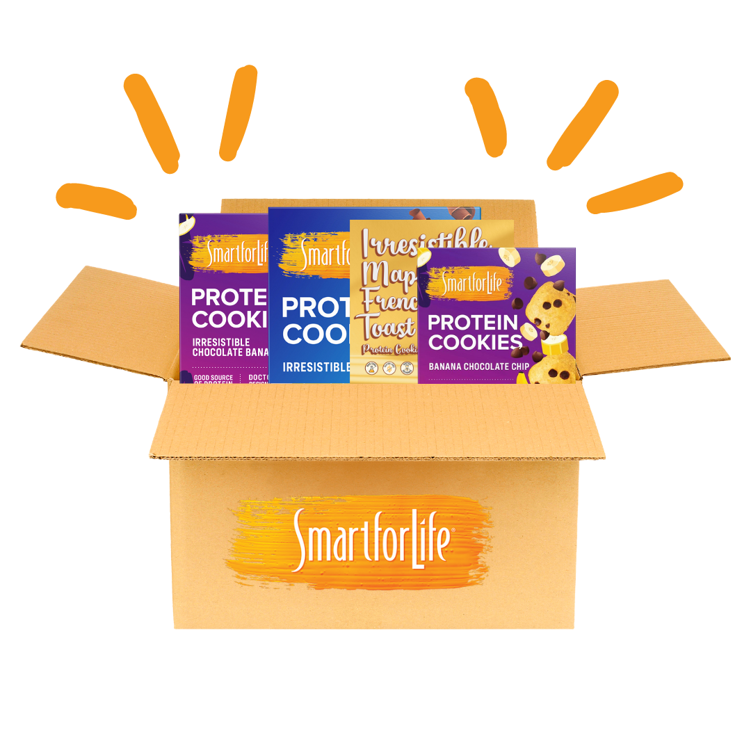 Eat Smart Daily Must Grab & Go Pack (4 Boxes of 12 Individually Wrapped Protein Cookies) - Smart for Life Store
