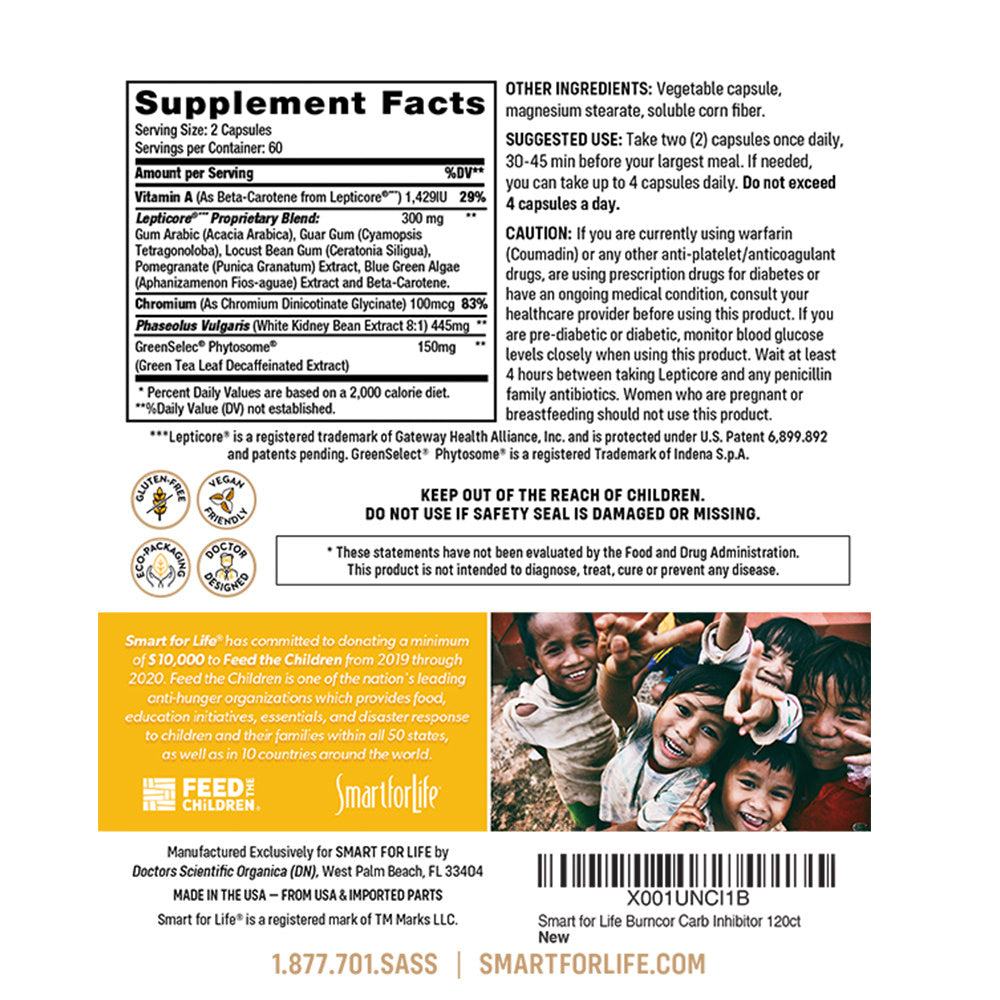 BurnCor with Lepticore (120 Ct.) - Smart for Life Store