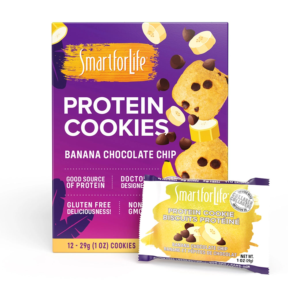 Banana Chocolate Chip GF Cookies (12 Ct.) - Smart for Life Store
