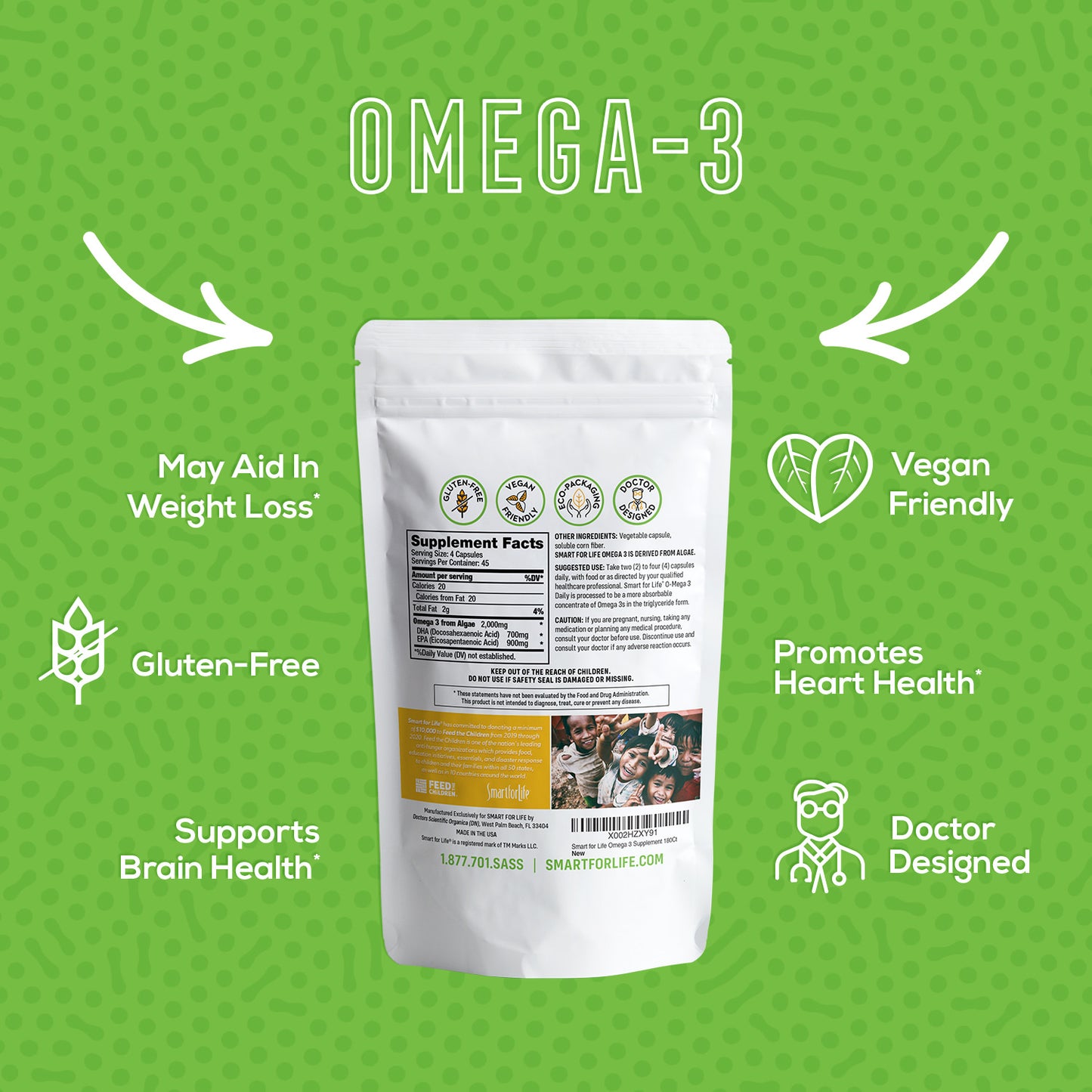 Plant Based O-mega 3 - Smart for Life Store