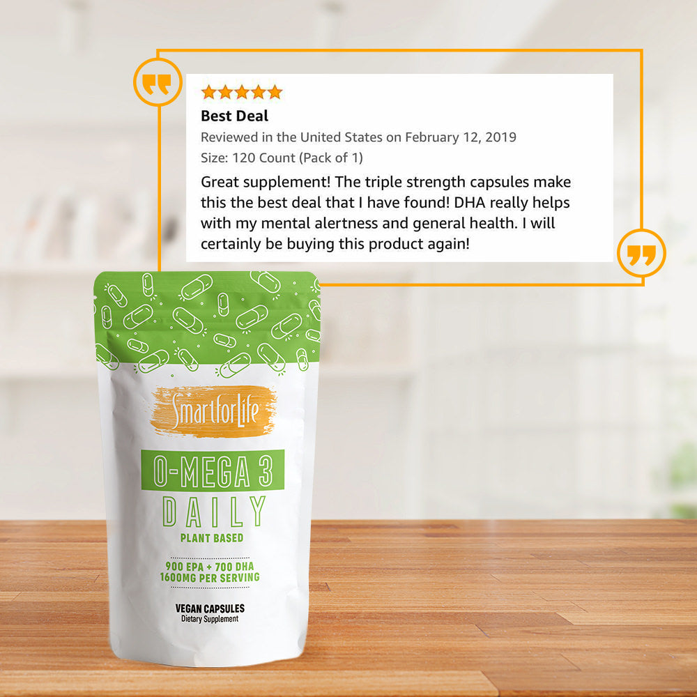 Plant Based O-mega 3 - Smart for Life Store