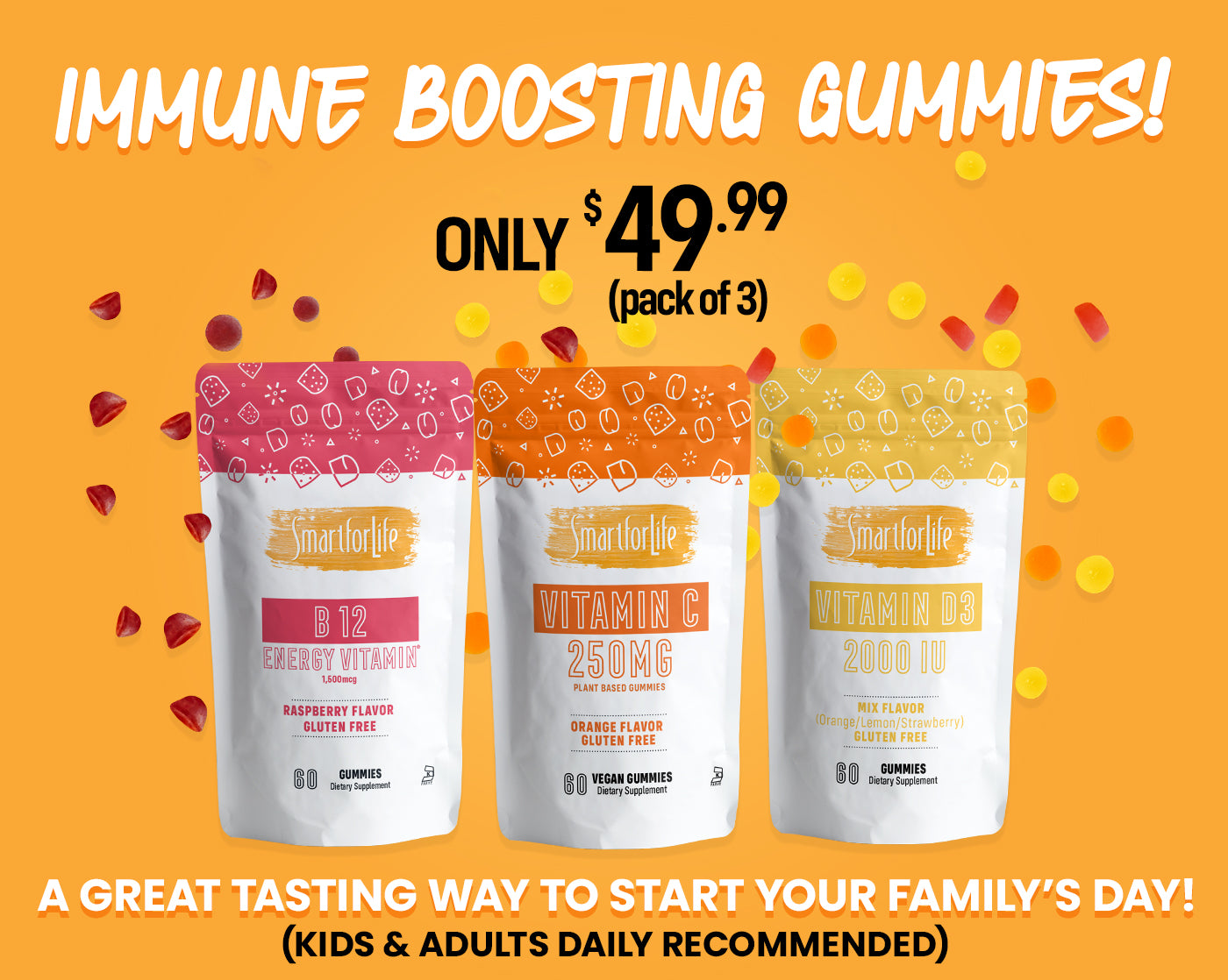 Smart for Life Daily Must Immune Boosting Gummy Pack