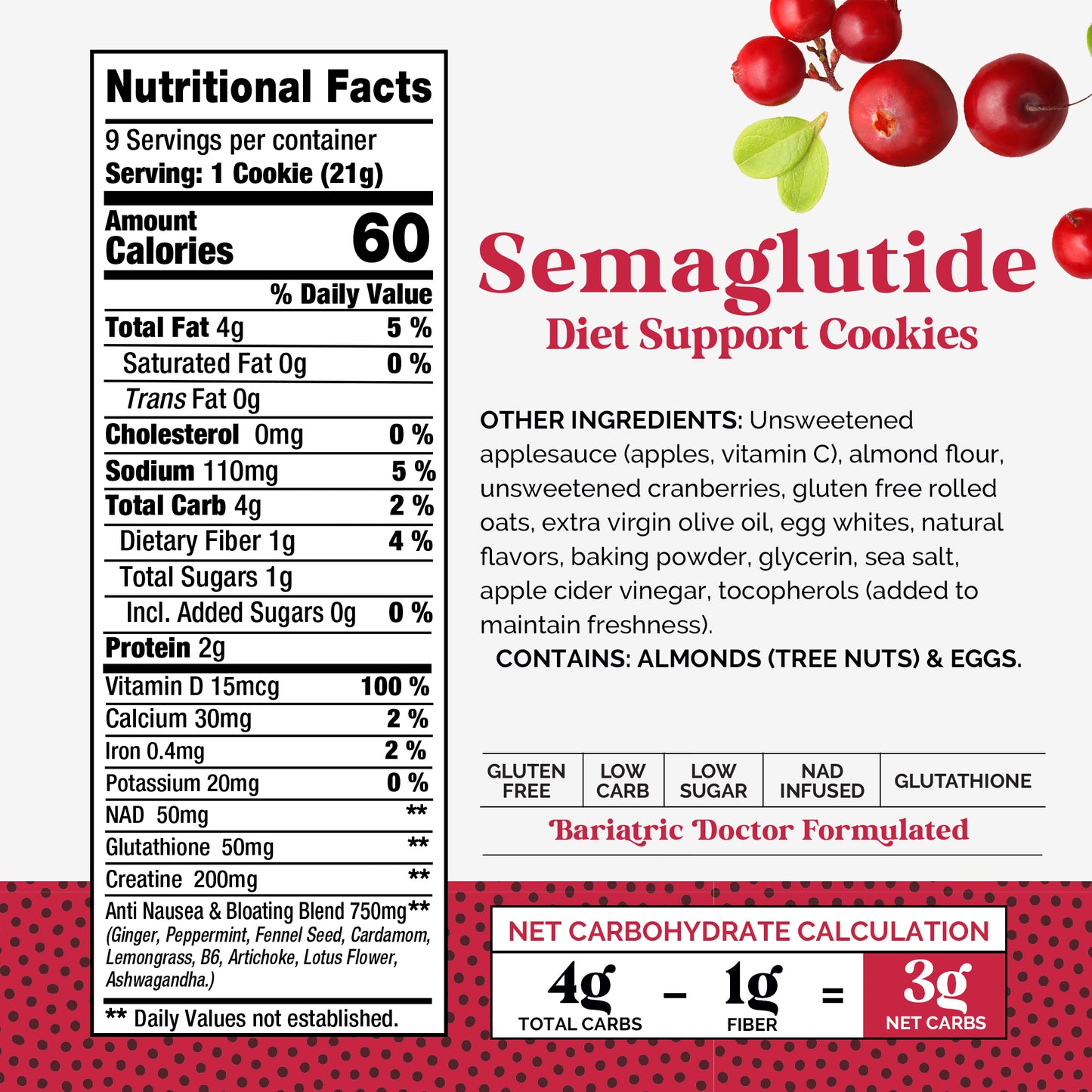 Semaglutide Diet Support Cookies (9 ct.)