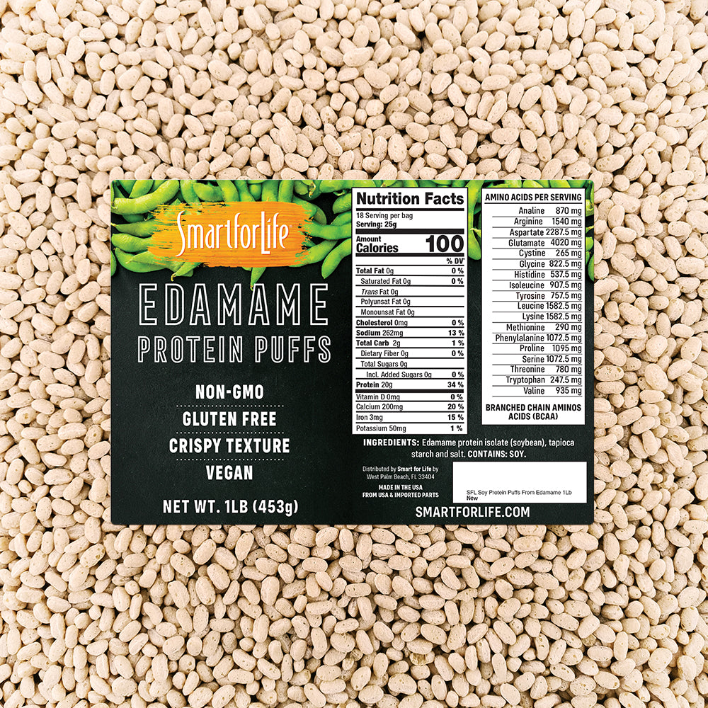 Soy Edamame Protein Puffs - Smart for Life Store