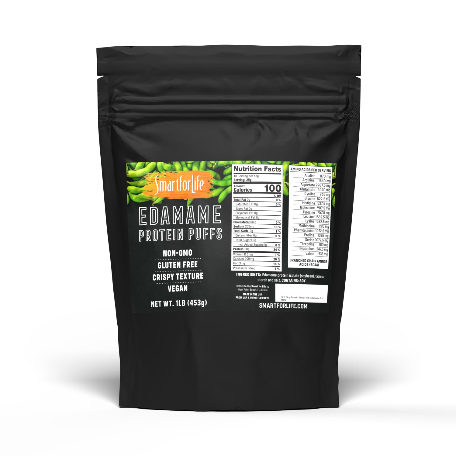 Soy Edamame Protein Puffs - Smart for Life Store