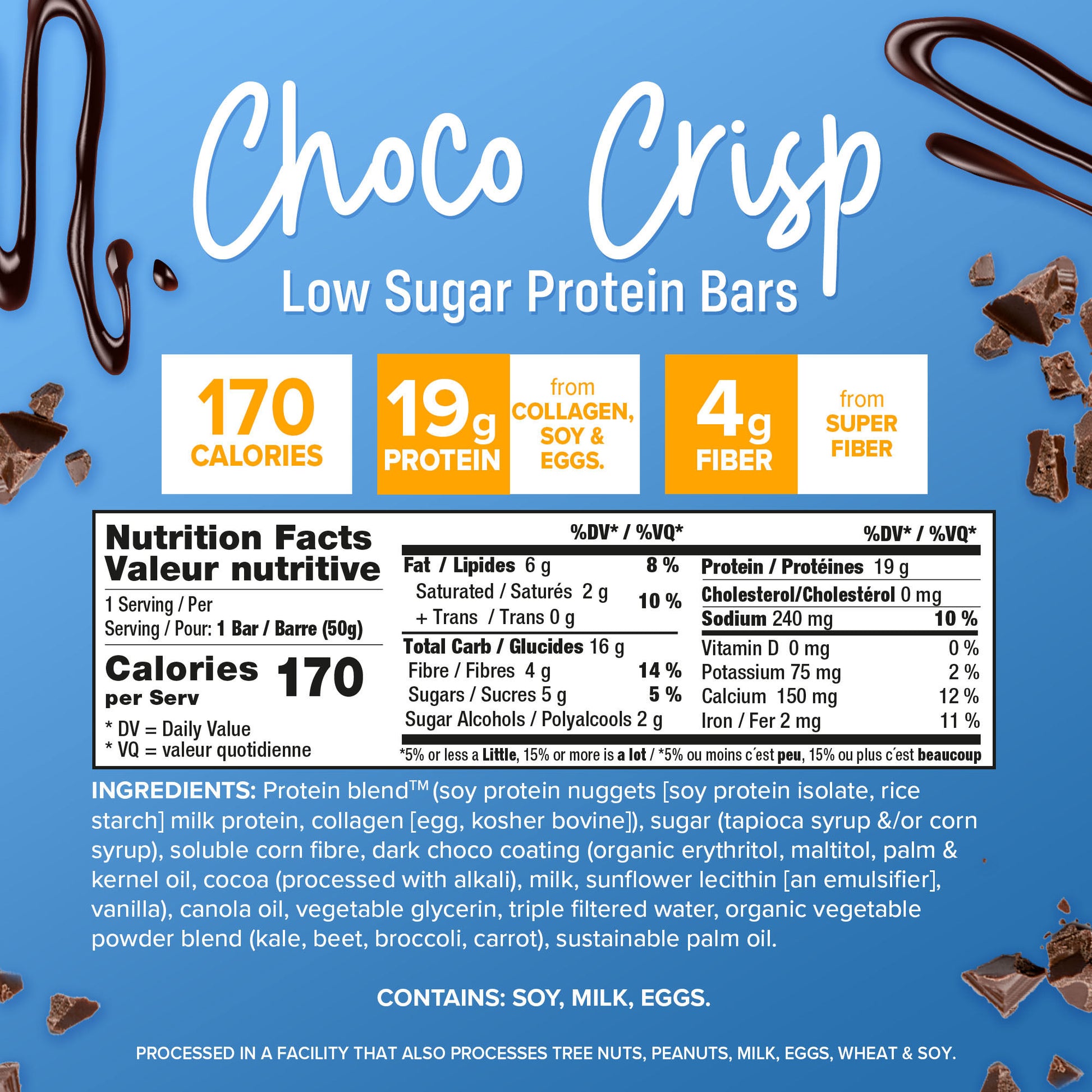 Choco Crisp Protein Bars (12 Ct.) - Smart for Life Store