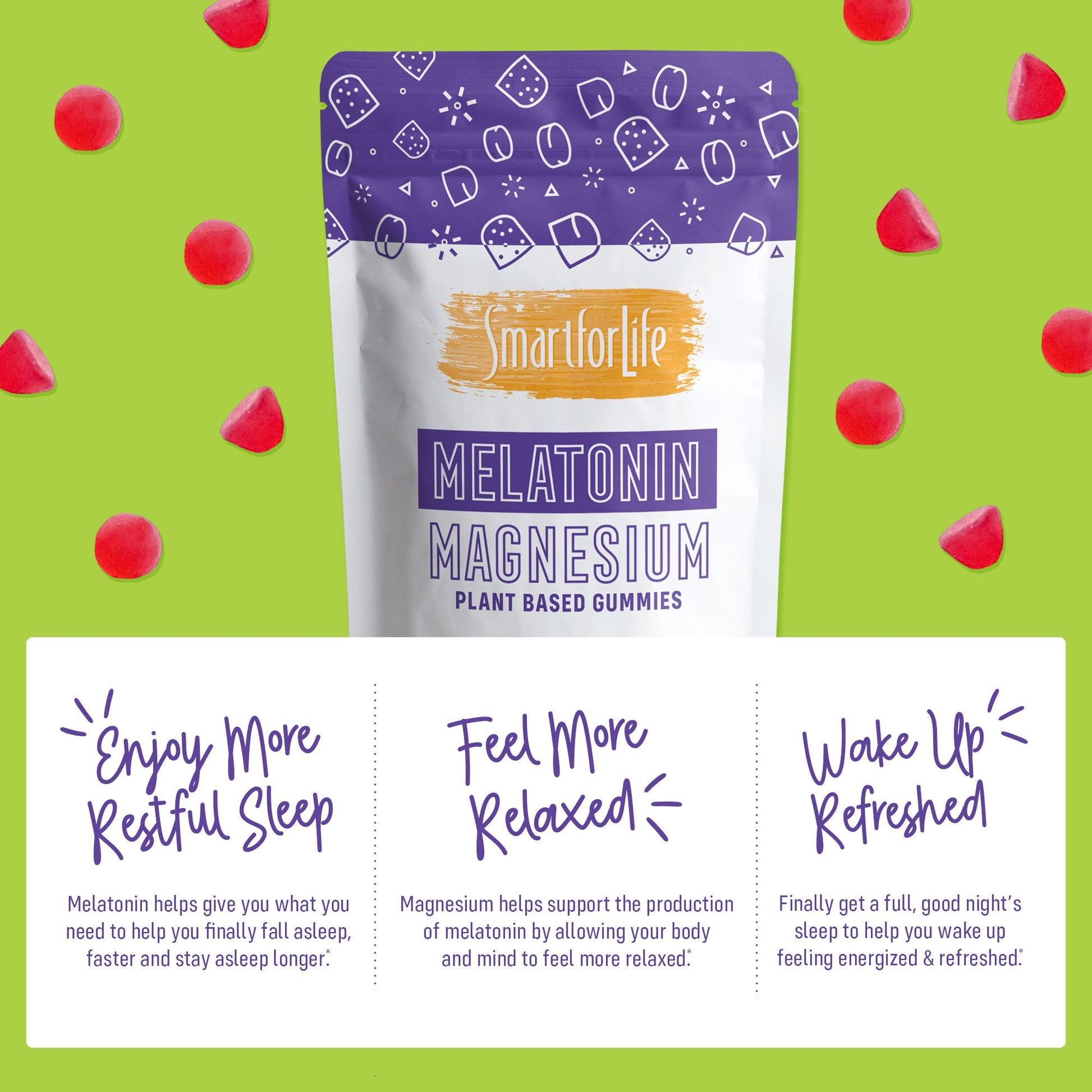 Melatonin & Magnesium Gummies (60 Ct.) - Smart for Life Store