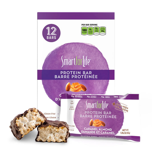 Caramel Almond Protein Bars (12 Ct.) - Smart for Life Store