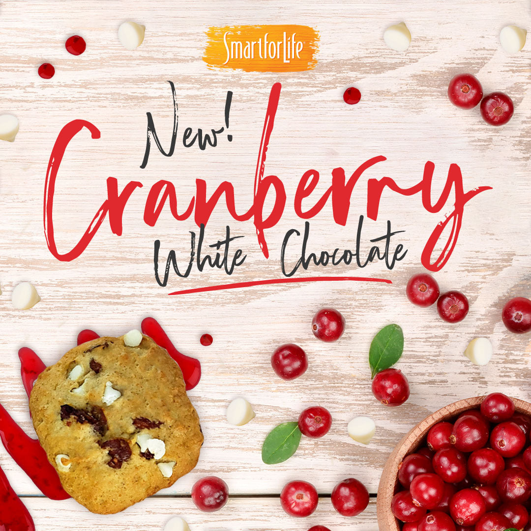 Gluten-Free Cranberry White Chocolate Protein Cookies (12 Ct. Box) - Smart for Life