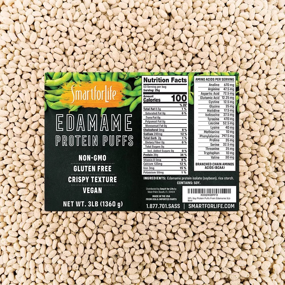 Soy Edamame Protein Puffs (3lbs.)